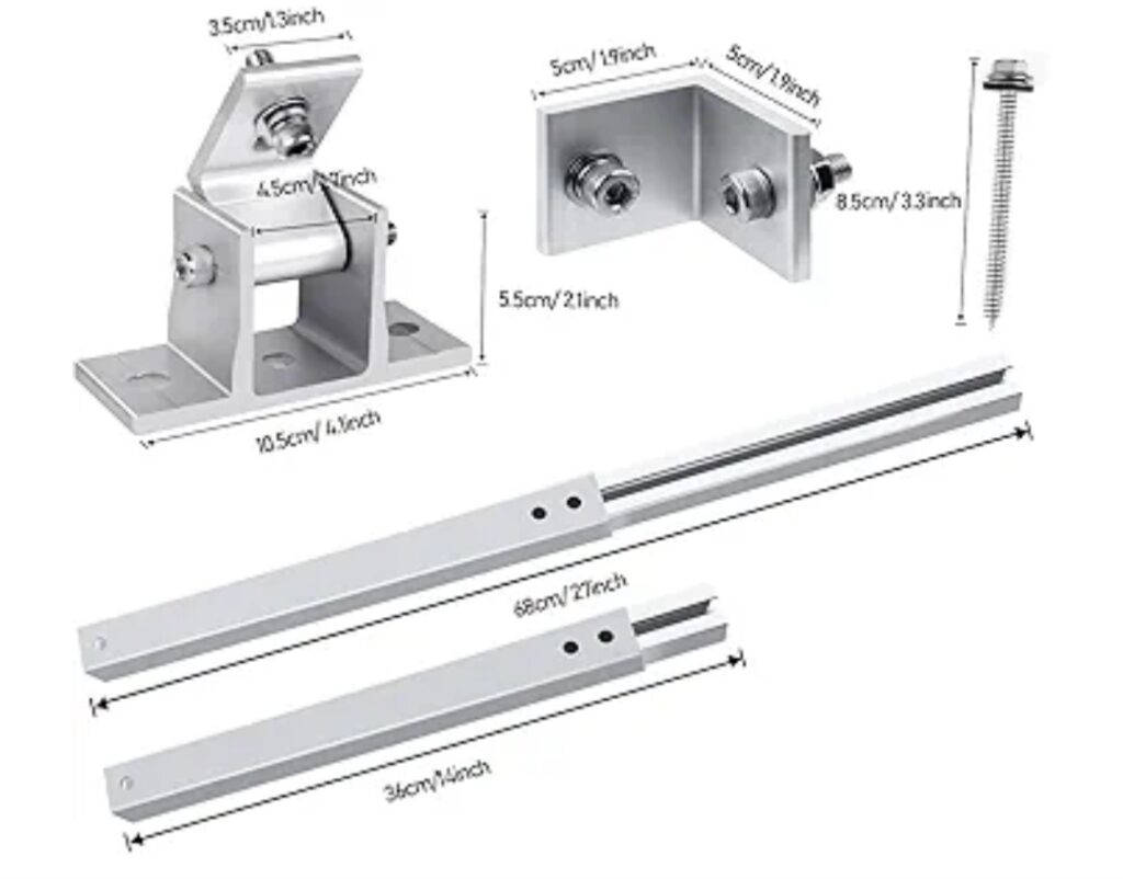 Estructura de aluminio para panel solar