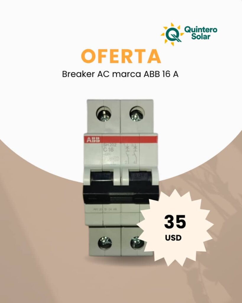 Breaker AC de 16A marca ABB