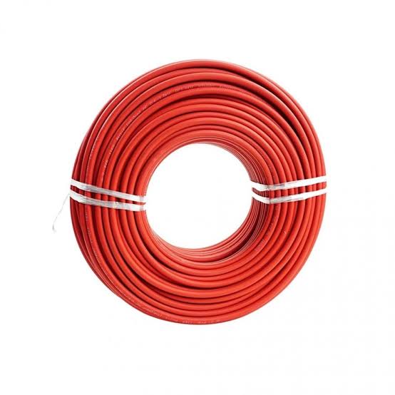 Rollo de 100 metros cable solar rojo 6mm² 10AWG 1500VDC