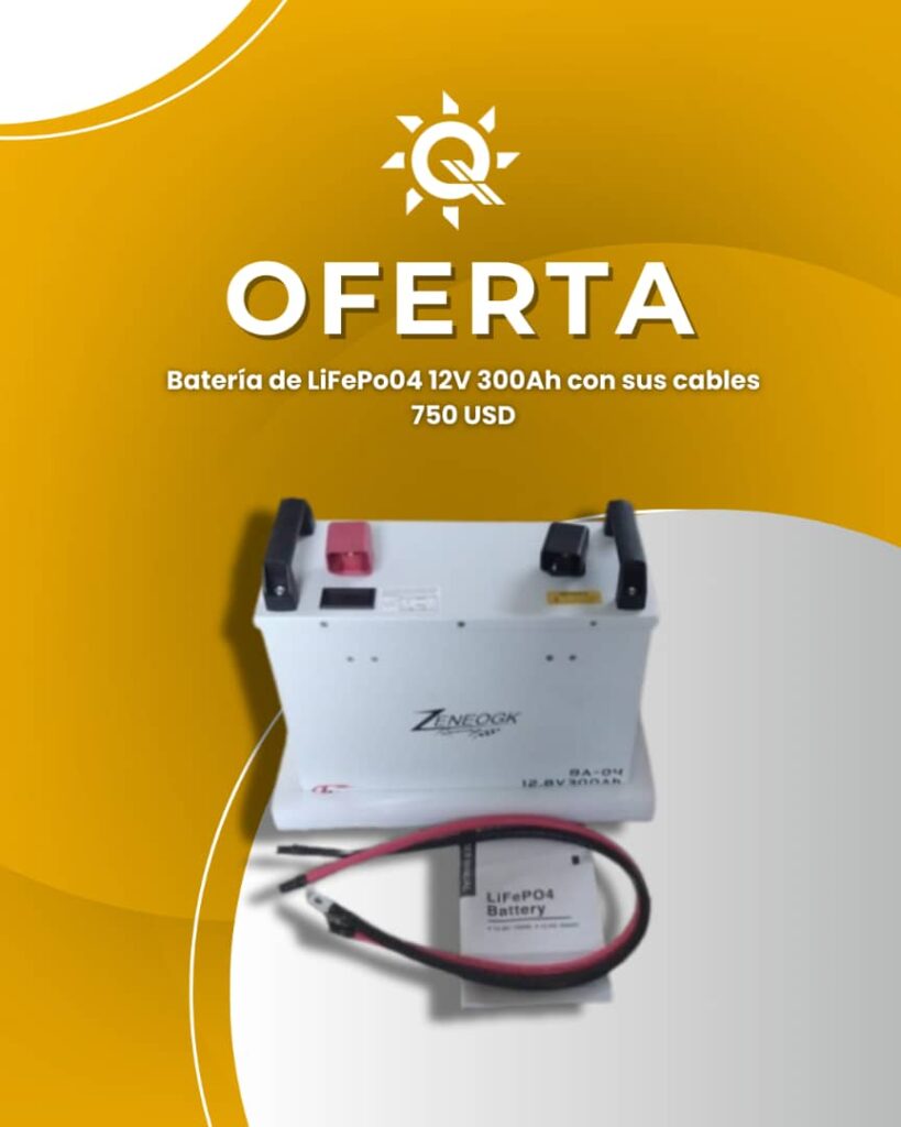 Bateria LifePo04 12V 300Ah